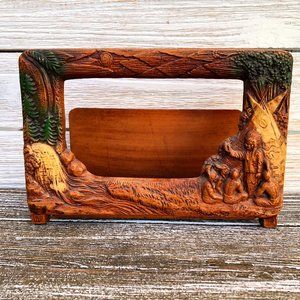 Vintage Native American Indian Souvenir Frame